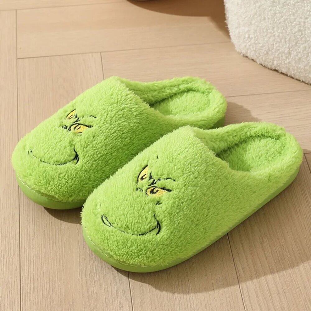2/$30 NEW Christmas Grinch Slippers - Picture 5 of 7